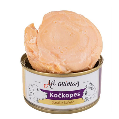All Animals Kočkopes Kuraci steak 100g vnutro